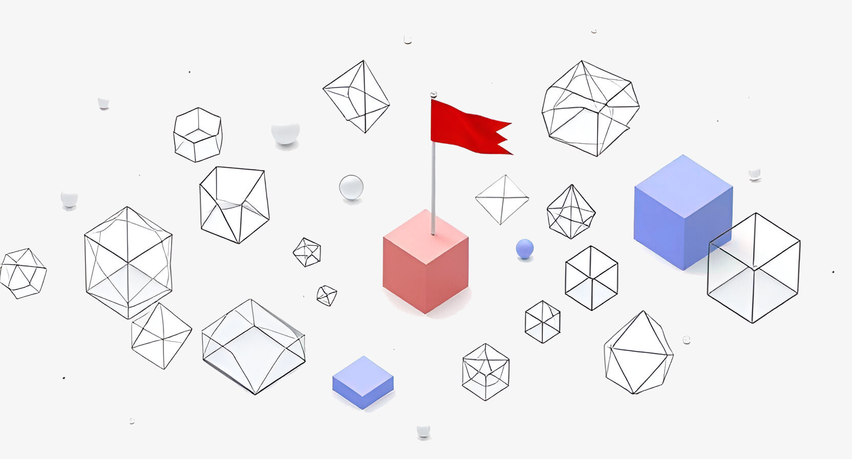 objects surround a risky box